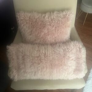 #5 Pink Fluffy Throw pillowcase